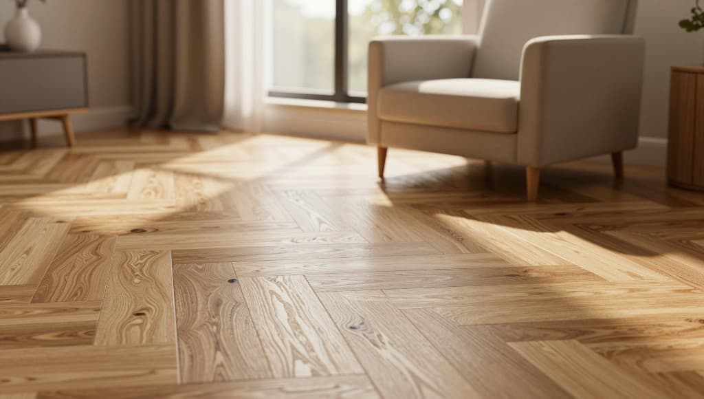 Premium herringbone timber flooring - Auckland flooring installation